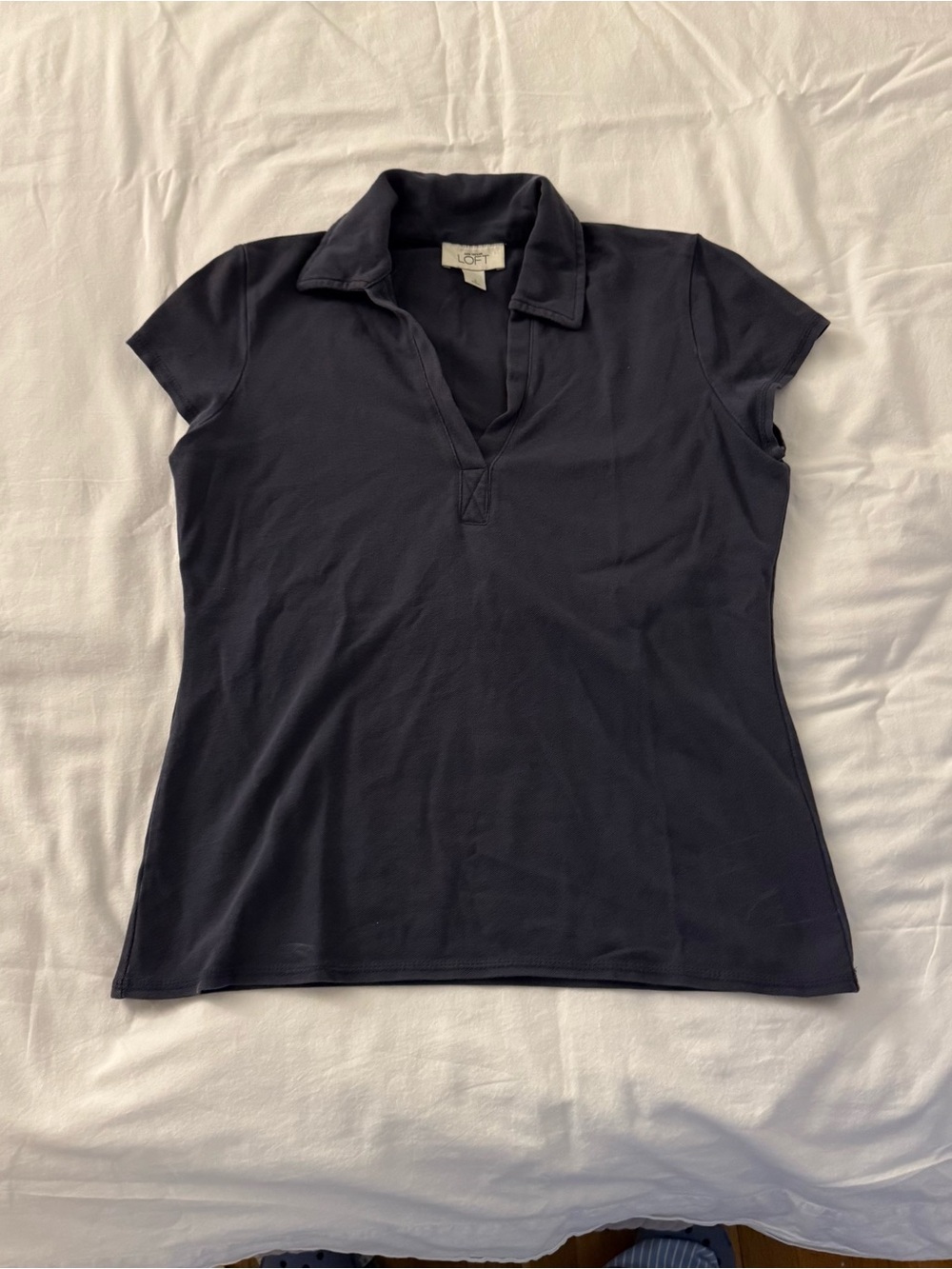 Women's Navy blue Ann Taylor Loft polo shirt size S